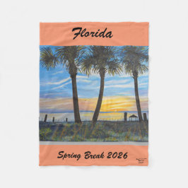 COBERTOR DE VELO 2026 SPRING BREAK FLORIDA PALM TREE