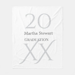 Cobertor De Velo 20XX bold le graduation name congrats school year 