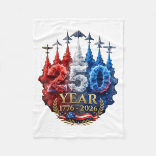 Cobertor De Velo 250 Anos Americano 250º EUA Patriótico 4 de Julho