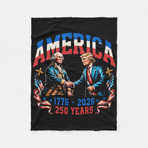Cobertor De Velo 250 Anos Aniversário da América 250º Trump Washing