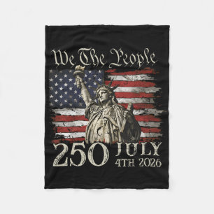 Cobertor De Velo 250 Anos Bandeira Americana 250º Aniversário EUA
