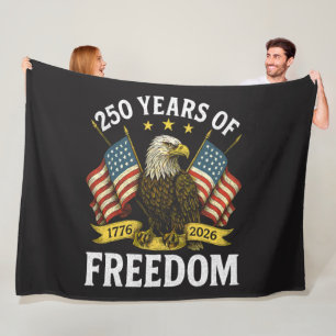 Cobertor De Velo 250 anos de liberdade 1776 2026 águia careca
