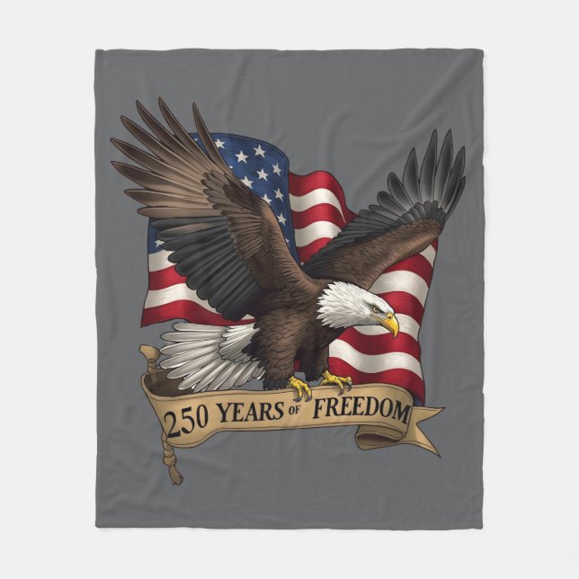 Cobertor De Velo 250th Birthday of America Fleece Blanket (Frente)