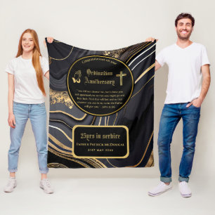 Cobertor De Velo 25 Pastor Priest Anniversário Gift Ordination ANY