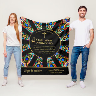 Cobertor De Velo 25 Pastor Priest Anniversário Gift Ordination ANY
