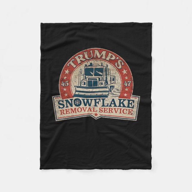 Cobertor De Velo 2 Side Trump's Snowflake Service Funny Tru (Frente)