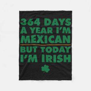 Cobertor De Velo 364 Dias Ano Mexicano Hoje Sou Irlandês Dia De São