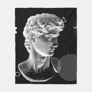 Cobertor De Velo 3D Anel da cabeça de David de Michelangelo na arte