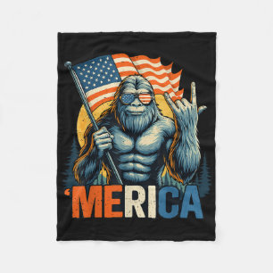 Cobertor De Velo 4º De Julho, Merica Rock American Flag Patr
