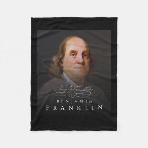 Cobertor De Velo 4º fundador Ben Benjamin Franklin Tee