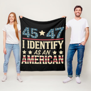 Cobertor De Velo 45 47 Eu Me Identifico Como Uma Bandeira Americana