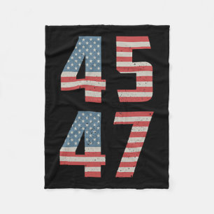 Cobertor De Velo 45 47 Trump Vintage Retro Usa Flag 2024 Presidente