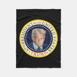 Cobertor De Velo 47º Presidente Trump Selo do Retrato Oficial 4º De