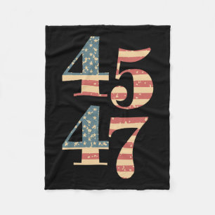 Cobertor De Velo 47 Trump 2024 Vintage Flag Support Trump 45 47 Wom