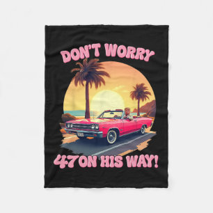 Cobertor De Velo 47 Trump Pink Car Ride Retro Vintage Style Beach S