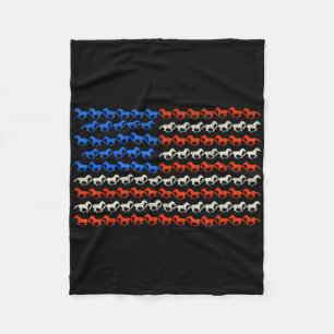Cobertor De Velo 4 De Julho, Bandeira Americana Horseback, Cavalo A