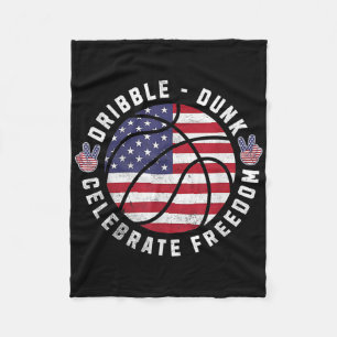 Cobertor De Velo 4 De Julho Basquetebol Bandeira Dos EUA Celebração