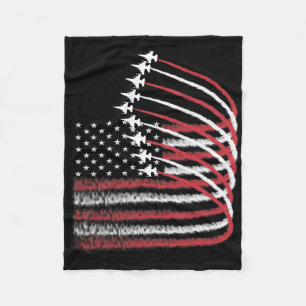 Cobertor De Velo 4 De Julho Jet American Flag Patriótico Usa Para M