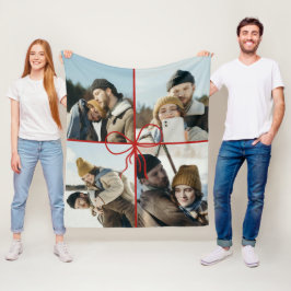 Cobertor De Velo 4 Foto Embrulho de Laço Natal Recém-Casados Modern
