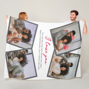 Cobertor De Velo 4 Foto personalizada e Modelo de texto