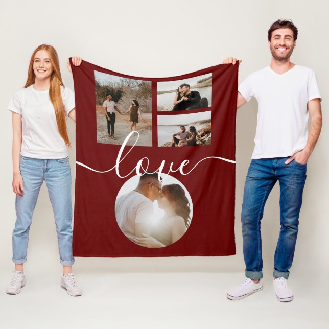 Cobertor De Velo 4 Fotografia Collage Love Personalizado (In Situ)