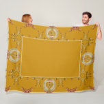 Cobertor De Velo 50º/1rua Ochre Fleece Blanket<br><div class="desc">Para um design de medalhão de aniversário,  meu ouro ocre,  ornamentado,  repito que ela vai gostar de ter seu cobertor confortável e veludo!</div>