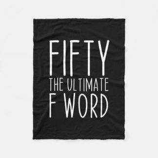 Cobertor De Velo 50 O último aniversário da palavra 50º aniversário