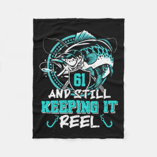 Cobertor De Velo 61 ruas Aniversário A Pescar Engraçado 61 Ainda A 