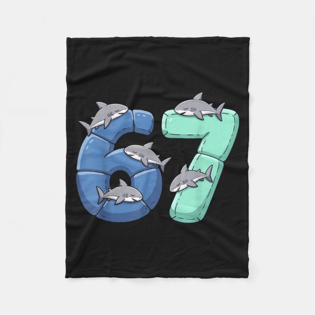 Cobertor De Velo 67 Animais Engraçado 67 Brainrot Jovens Crianças T (Frente)
