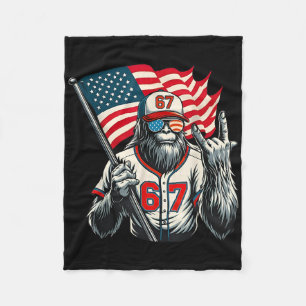 Cobertor De Velo 67 Bigfoot Meme Engraçado Six Seven Gíria Gen Alph