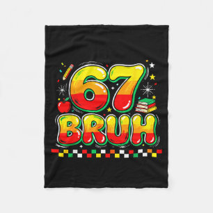 Cobertor De Velo 67 Bruh Piada Meme Retro Humor Escolar História Ne