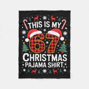 Cobertor De Velo 67 Camisa de Pijama de Natal Engraçada Seis Sete M