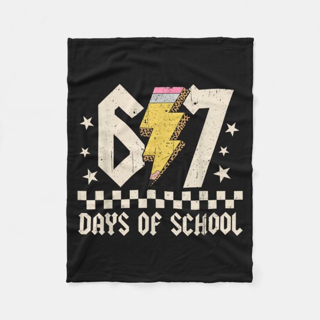Cobertor De Velo 67 Days Of School Meme Slang Abcd Rock Boys Girls  (Frente)