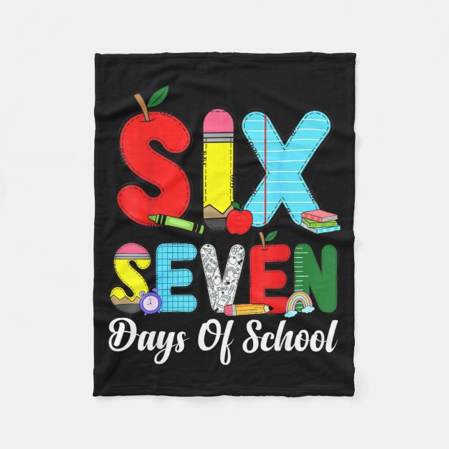 Cobertor De Velo 67 Days Of School Shirt Teacher Kids Funny 67 Meme (Frente)