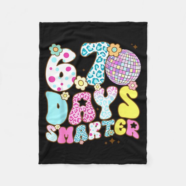 Cobertor De Velo 67 Days Smarter 67 Days School Teacher Students Me (Frente)