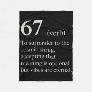 Cobertor De Velo 67 Definição de Verbo Meme Piada Engraçada da Inte