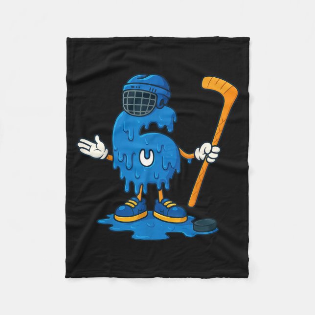 Cobertor De Velo 67 Drip Ice Cream Hockey Player  (Frente)