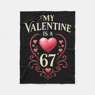 Cobertor De Velo 67 é meu valentim Coração de amor fofo Dia dos Nam