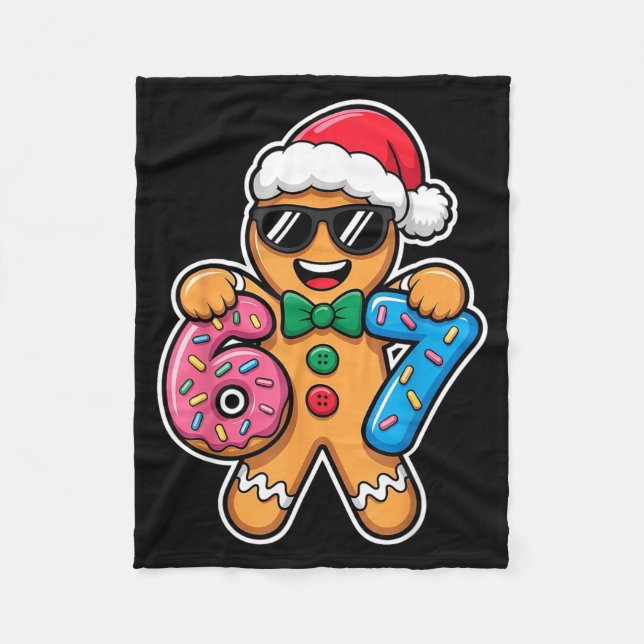 Cobertor De Velo 67 Funny Christmas Boys Kids Xmas Six Seven Ginger (Frente)