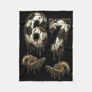 Cobertor De Velo 67 Futebol Seis Sete Futebol 6 7 Crianças Meninos