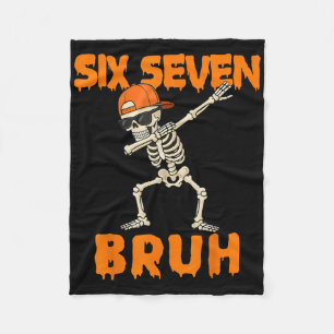 Cobertor De Velo 67 Halloween Divertido Seis Sete Meme Brainrot Abó