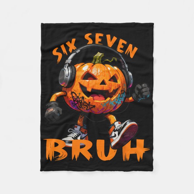 Cobertor De Velo 67 Halloween Divertido Seis Sete Meme Brainrot Abó (Frente)