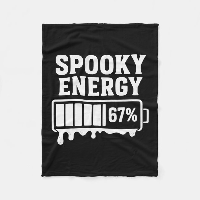 Cobertor De Velo 67 Halloween Energético Assustador Brainrot Meme S (Frente)