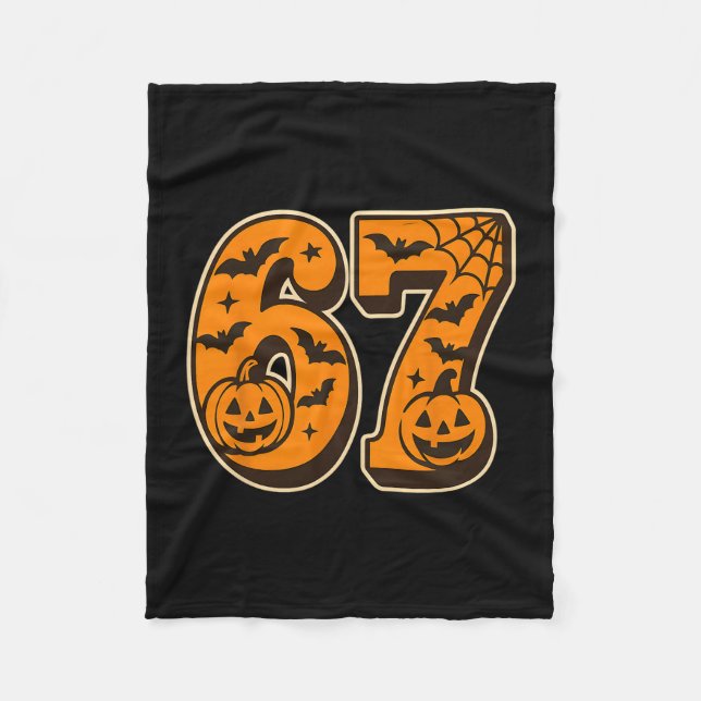 Cobertor De Velo 67 Halloween Seis Sete Brainrot Meme Meninos Diver (Frente)