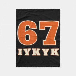Cobertor De Velo 67 Iykyk Estilo Retro Design Atlético Vintage