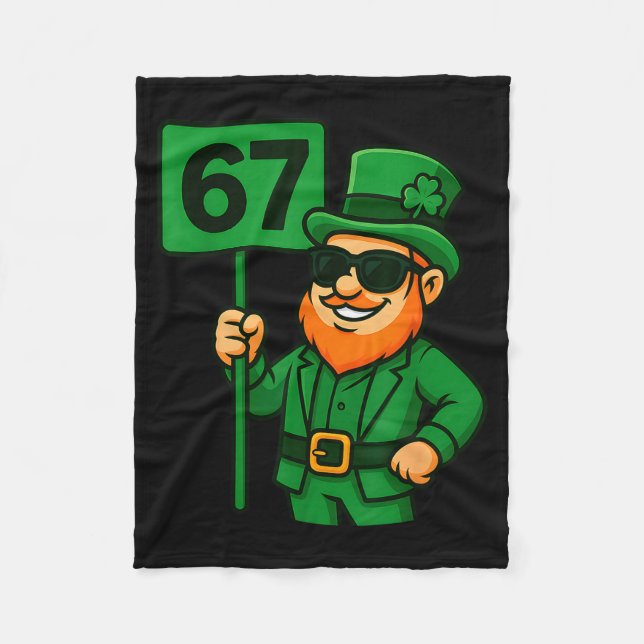Cobertor De Velo 67 Leprechaun Six Seven Geração Meme Vibrações da  (Frente)