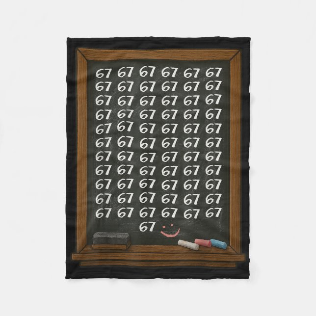 Cobertor De Velo 67 Math Teacher Overload Six Seven Brainrot Meme C (Frente)