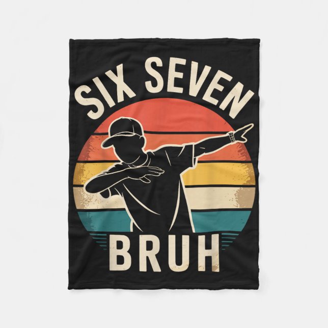 Cobertor De Velo 67 Meme 6 7 Números Dabbing Seis Sete Bruh Engraça (Frente)