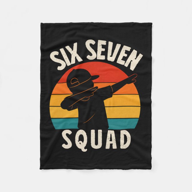 Cobertor De Velo 67 Meme 6 7 Números Dabbing Seis Sete Esquadrão En (Frente)