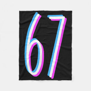 Cobertor De Velo 67 Meme 6 7 Seis Sete Número Fantasia